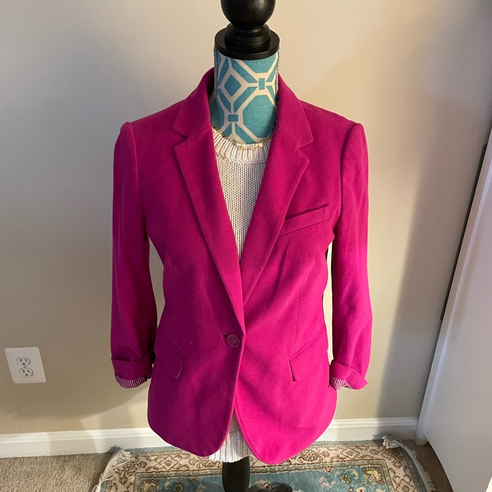 The Limited Hot Pink Blazer